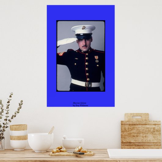Marine Salute Poster (Keuken)