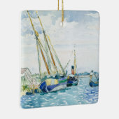 Marine Scene Boats bij Venice Keramisch Ornament (Rechts)