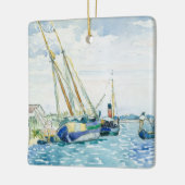 Marine Scene Boats bij Venice Keramisch Ornament (Links)