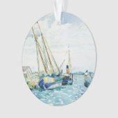 Marine Scene Boats bij Venice Ornament (voorkant)