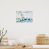 Marine Scene Boats bij Venice Poster (Keuken)