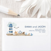 Marine scheepsadreslabel etiket (Insitu)