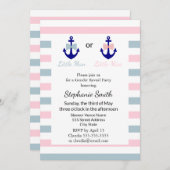 Marine scheepsboeg en strik geslacht onthulling kaart (Voorkant / Achterkant)