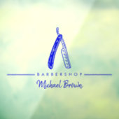 marine Scheermes Logo Zakelijk Raamsticker (Vel 3)