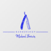 marine Scheermes Logo Zakelijk Raamsticker (Vel)