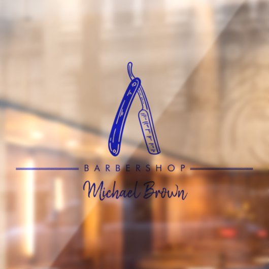 marine Scheermes Logo Zakelijk Raamsticker (Vel 2)