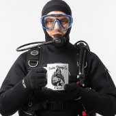 Marine Scuba Diving Cat Dad Koffiemok