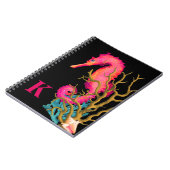 Marine Seahorse Roze Chique Notitieboek (Linkerzijde)
