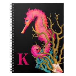 Marine Seahorse Roze Chique Notitieboek