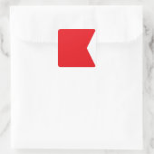 Marine seinvlag: Letter "B" (Bravo) Vierkante Sticker (Tas)