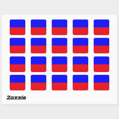 Marine Signaalvlag: Letter "E" (Echo) Vierkante Sticker (Vel)