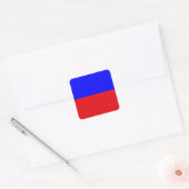 Marine Signaalvlag: Letter "E" (Echo) Vierkante Sticker (Envelop)