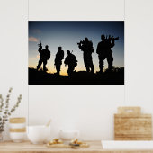 Marine Silhouettes Poster (Keuken)