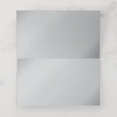  marine Silver Art Deco Wedding Plaatskaartje (Binnenkant ongevouwen)