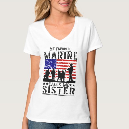 Marine Sister T-shirt (Voorkant)