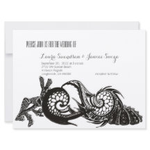 Marine Sketch Invitation