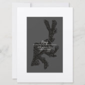 Marine Sketch Invitation Kaart (Achterkant)