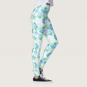 Marine Sketch Pattern Leggings (Rechts)