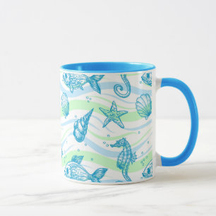 Marine Sketch Pattern Mok