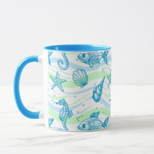 Marine Sketch Pattern Mok (Links)