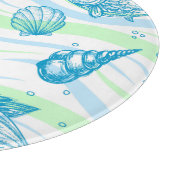 Marine Sketch Pattern Snijplank (Hoek)