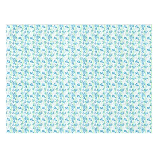Marine Sketch Pattern Tafelkleed (Voorkant (Horizontaal))