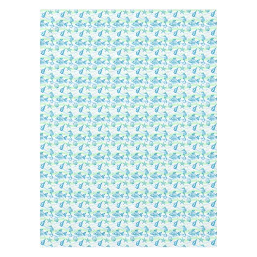 Marine Sketch Pattern Tafelkleed (Voorkant)