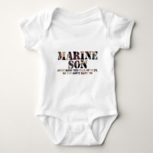 Marine Son Answering Call Call Call Call Romper (Voorkant)