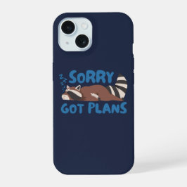 Marine Sorry Got Plans Grappige Wasbeer iPhone 15 Case