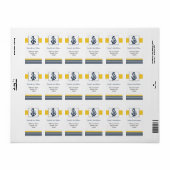 marine strepen,anker, nautische huwelijkslabels etiket (Full Sheet)