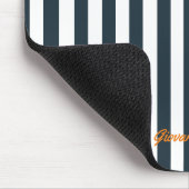 Marine Strepen | Het Moderne Heren Monogram Muismat (Hoek)