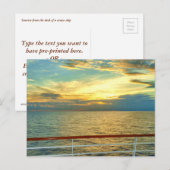 Marine Sunrise Briefkaart (Voorkant / Achterkant)