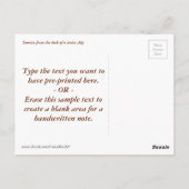 Marine Sunrise Briefkaart (Achterkant)