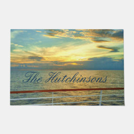 Marine Sunrise Personalized Deurmat