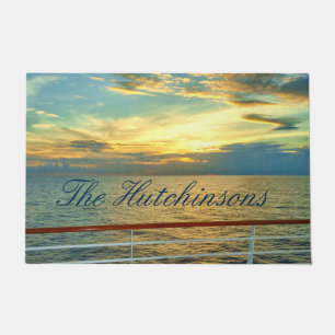 Marine Sunrise Personalized Deurmat