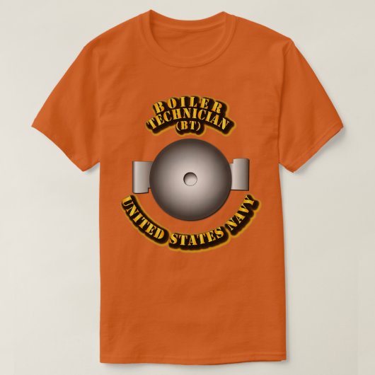 Marine tarief boiler technicus t-shirt (Design voorkant)