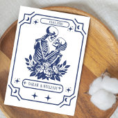 Marine tarot Goth save the date trouw uitnodiging