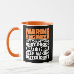 Marine technicus I probeer dingen grappig te maken Mok