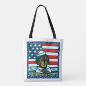 Marine teefje  tote bag (Achterkant)