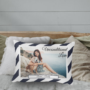 Marine thema Foto "onvoorwaardelijke liefde" honde Accent Kussen