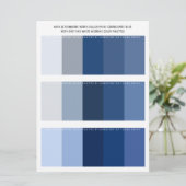 Marine & tinten van blauw & grijs bruiloft kleuren (Staand voorkant)