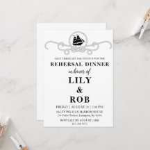 marine touw nautische repetitie diner uitnodiginge