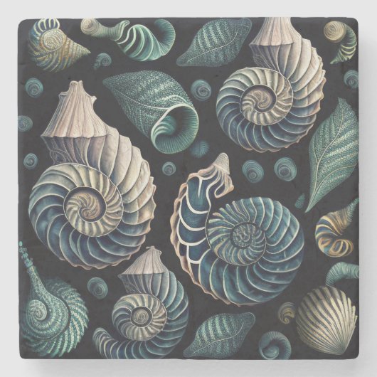 Marine Treasures Stenen Onderzetter (Voorkant)