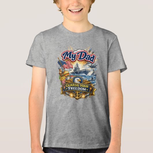 Marine Tri-Blend Shirt (Voorkant)