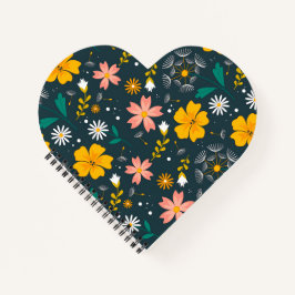 Marine Tuin Bloemige Tuin Fantasievol Lente Patroo Notitieboek