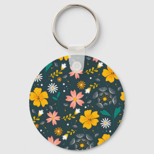 Marine Tuin Bloemige Tuin Fantasievol Lente Patroo Sleutelhanger