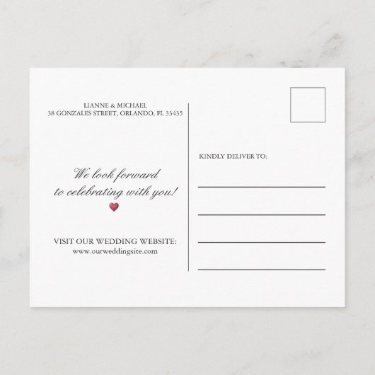 Marine Turquoise Pauwveren Boho Save the Date Aankondigingskaart (Achterkant)