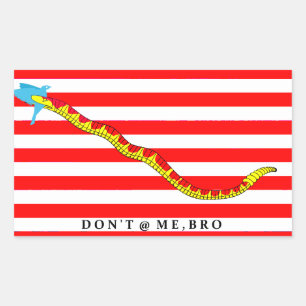 Marine Tweetwar Battle Flag Rechthoekige Sticker