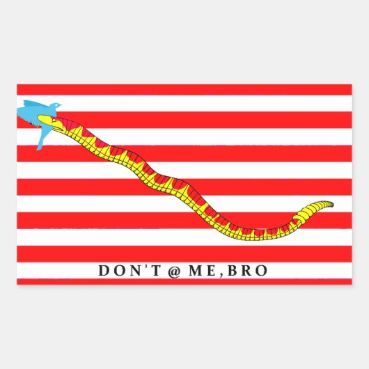 Marine Tweetwar Battle Flag Rechthoekige Sticker (Voorkant)