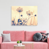  marine Umbels Flowers Floral Art Canvas Afdruk (Insitu (Woonkamer))